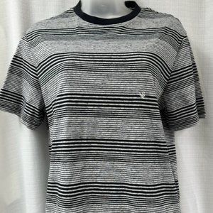 Route 66 Women's Black & White Striped Shirt Size Small - NWOT